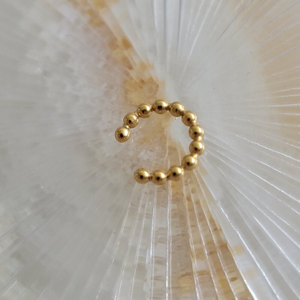 Gold Tarnish Resistant Ear Cuff